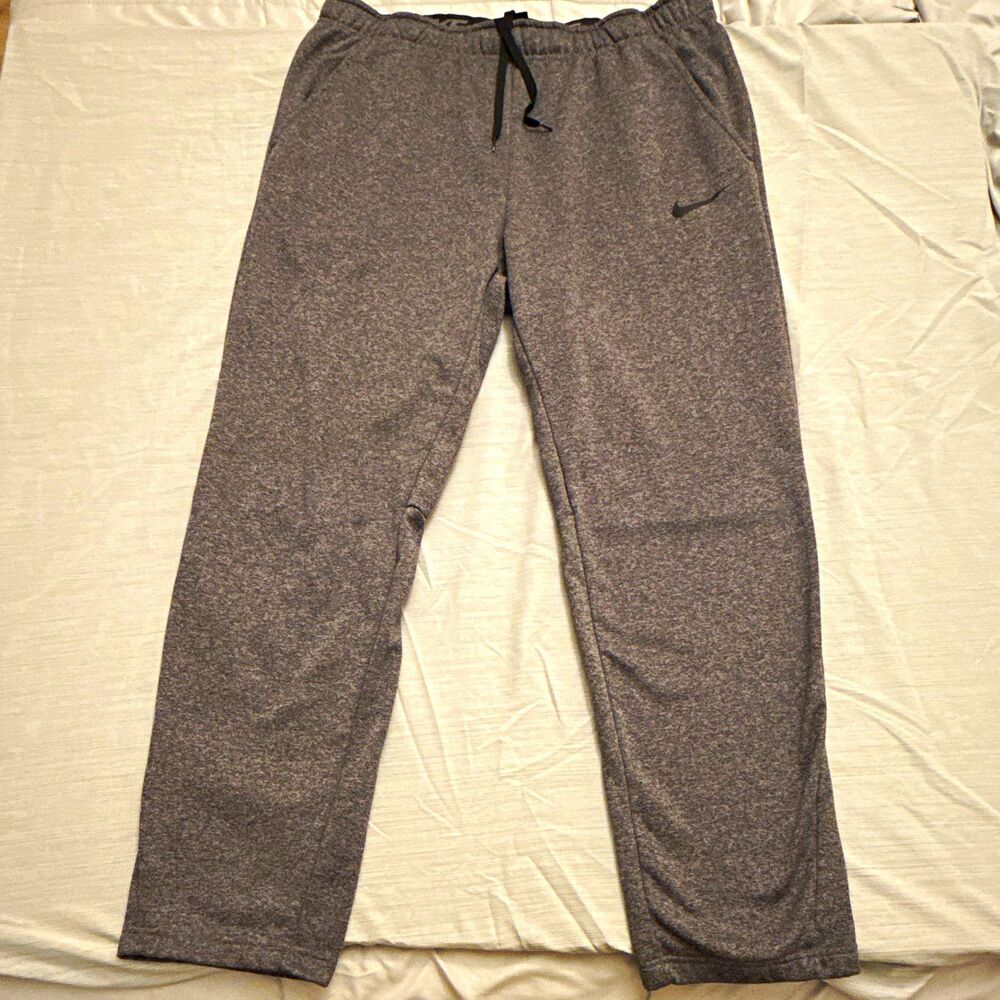 Nike Dri-FIT Sweat Pants Gray/ Charcoal Spackle Mens XL Standard Fit Comfy